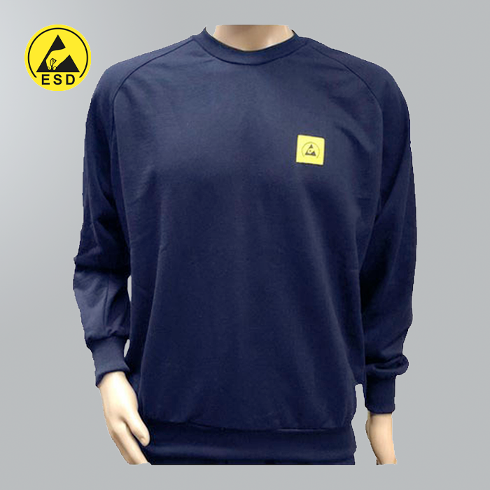 PREMIUM UNISEX ESD Sweatshirt (Round Neck) BLUE PREMIUM UNISEX ESD Sweatshirt (Round Neck) BLUE